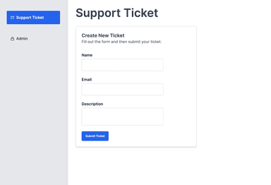 Support Ticket Demo